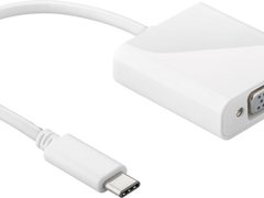 Adaptor VGA mama - USB-C tata 0.2m alb